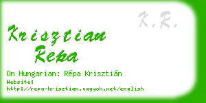 krisztian repa business card